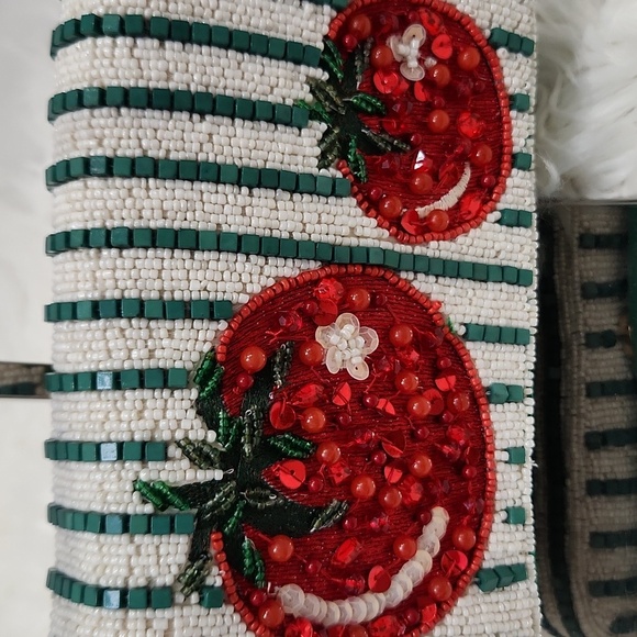 🔹️Made In India Beaded Handcrafted Tomato Design Handbag ✨️🍅 - Picture 4 of 9